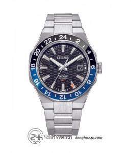Đồng hồ Citizen Series 8 GMT NB6031-56E - Nam - Kính Sapphire - Automatic (Tự Động) Dây Kim Loại - Chính Hãng