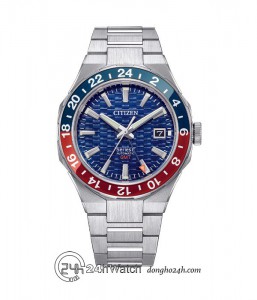 Đồng hồ Citizen Series 8 GMT NB6030-59L - Nam - Kính Sapphire - Automatic (Tự Động) Dây Kim Loại - Chính Hãng